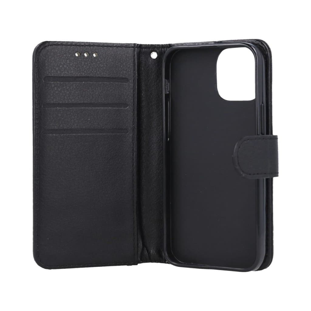 Pouzdro TopQ iPhone 13 knížkové černé s přezkou 66372 - náhled 3