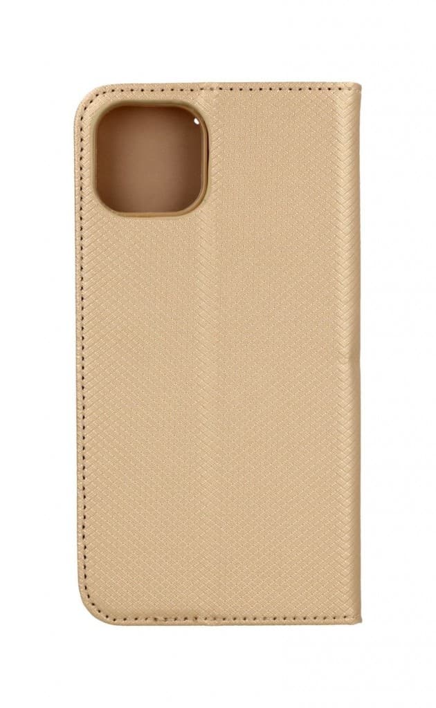 Pouzdro TopQ iPhone 13 Smart Magnet knížkové zlaté 64079 - náhled 2