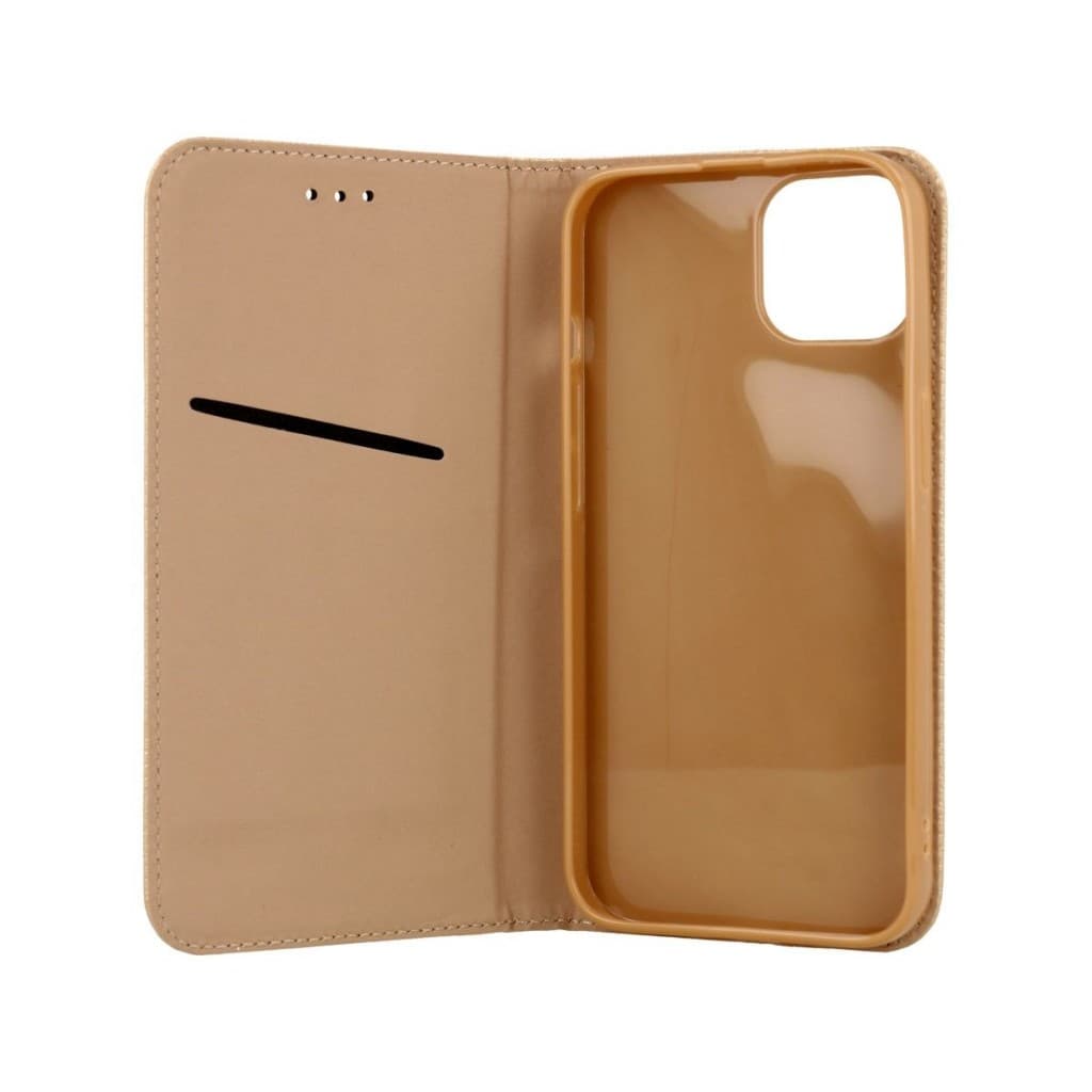 Pouzdro TopQ iPhone 13 Smart Magnet knížkové zlaté 64079 - náhled 3