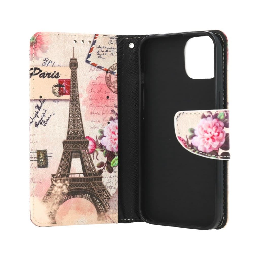 Pouzdro TopQ iPhone 13 mini knížkové Eiffelova věž 66380 - náhled 3