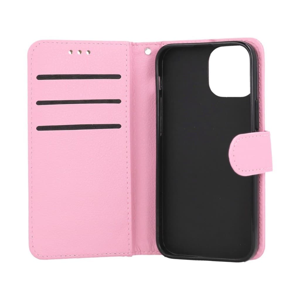 Pouzdro TopQ iPhone 13 mini knížkové světle růžové s přezkou 66440 - náhled 3