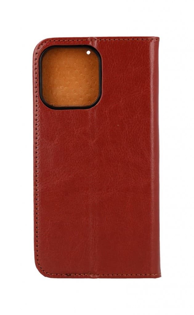 Pouzdro TopQ Special iPhone 13 Pro knížkové hnědé 66936 - náhled 2