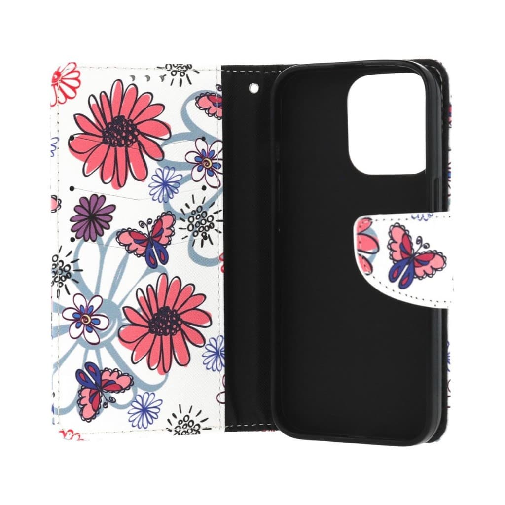 Pouzdro TopQ iPhone 13 Pro Max knížkové Flowers 66486 - náhled 3