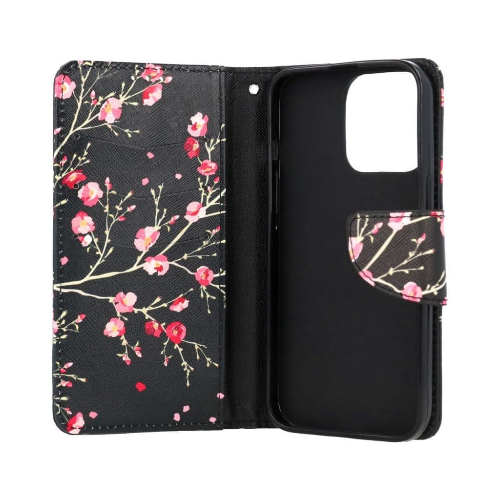 Pouzdro TopQ iPhone 13 Pro Max knížkové Noční květy 66494 - náhled 3