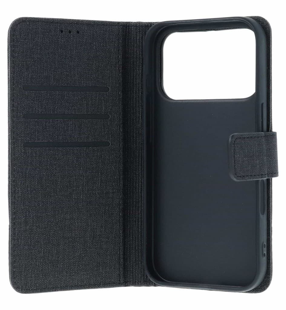 Pouzdro TopQ GOMMA iPhone 17 Pro Max knížkové černé 173584 - náhled 3