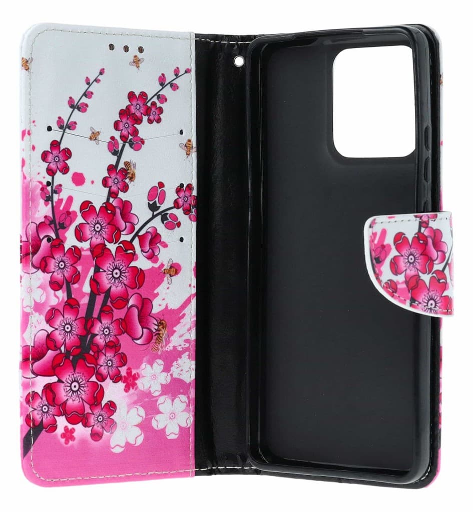 Pouzdro TopQ Motorola Moto G86 5G knížkové Kytičky 170019 - náhled 3