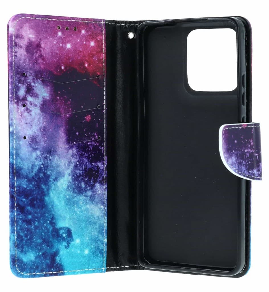 Pouzdro TopQ Motorola Moto G86 5G knížkové Vesmír 170020 - náhled 3