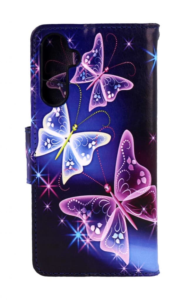 Pouzdro TopQ Samsung A15 knížkové Modré s motýlky 117118 - náhled 2