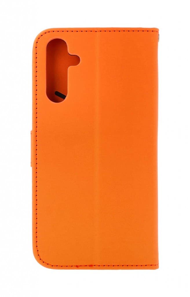 Pouzdro TopQ Samsung A15 knížkové oranžové s žabkou 131047 - náhled 2