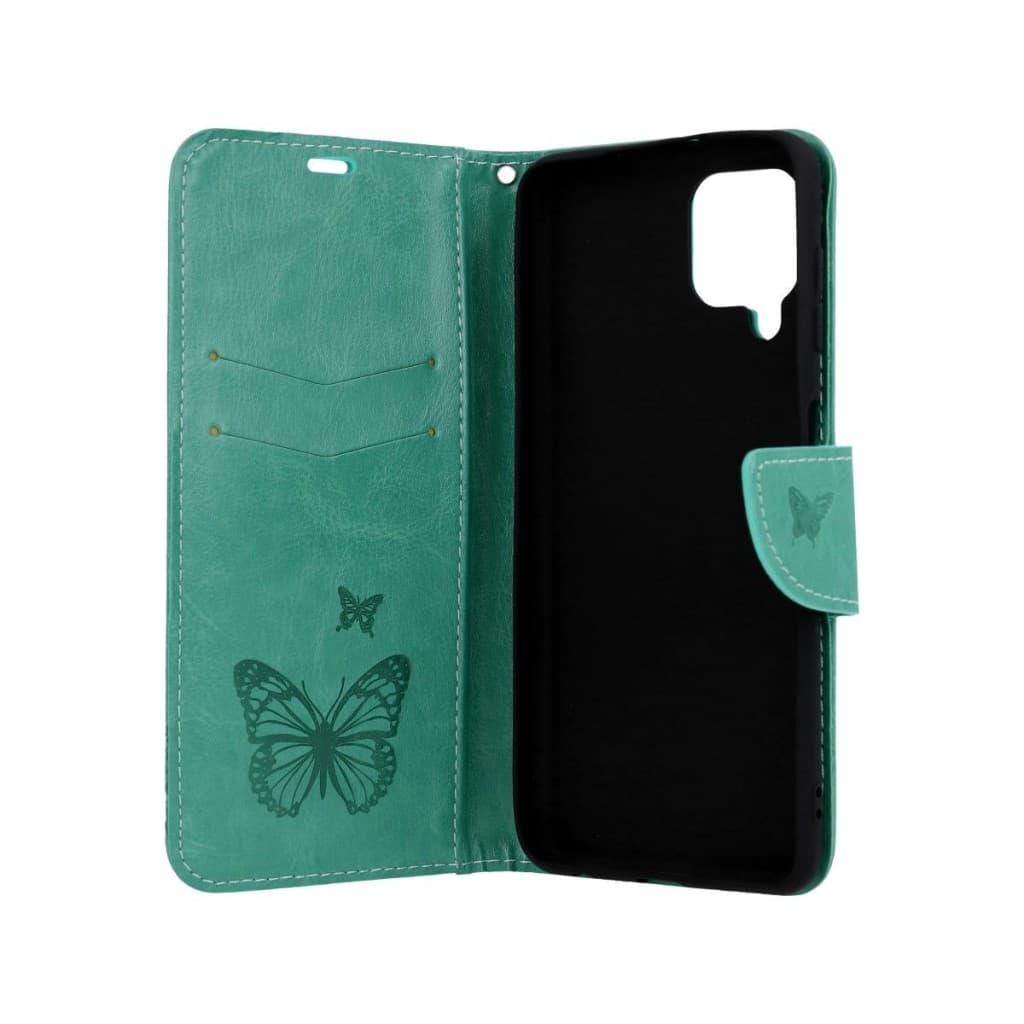 Pouzdro TopQ Samsung A22 knížkové Butterfly zelené 63572 - náhled 3