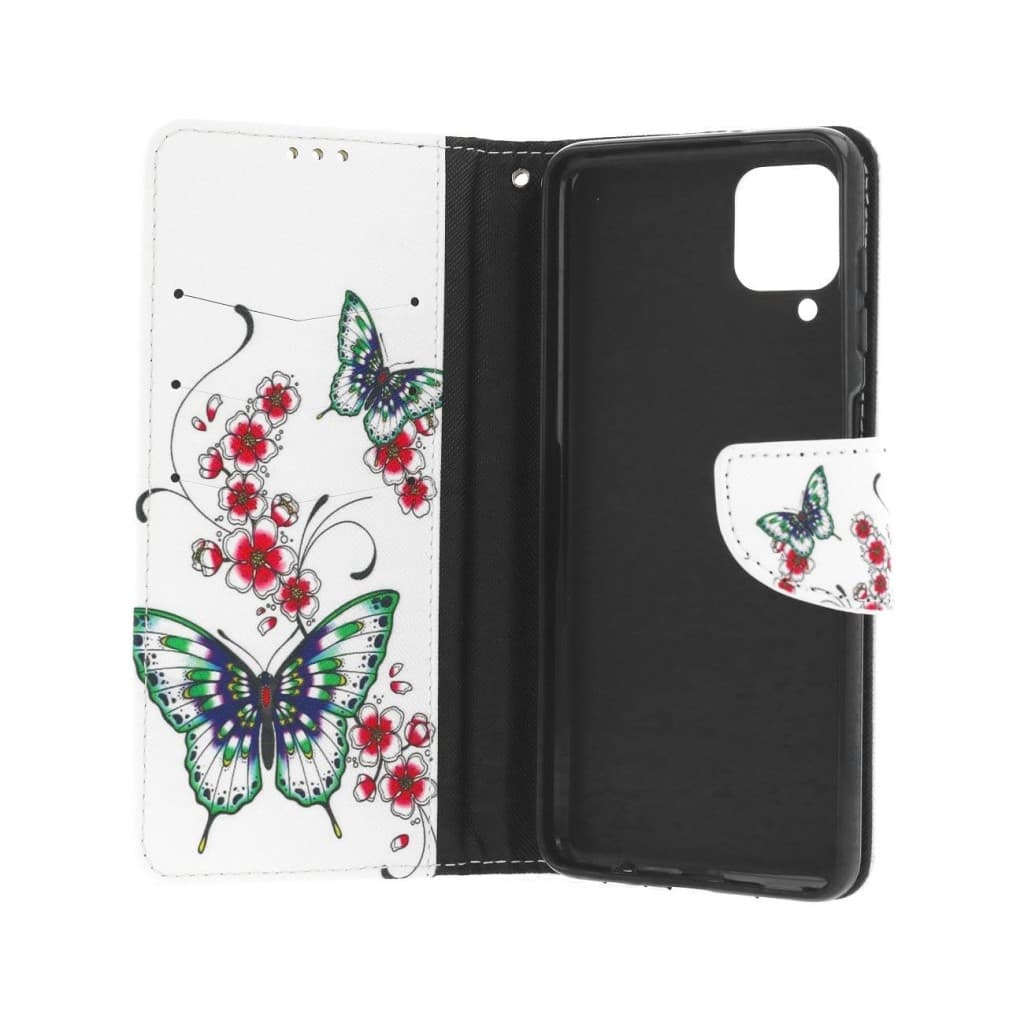 Pouzdro TopQ Samsung A22 knížkové Motýlci s květinou 66175 - náhled 3