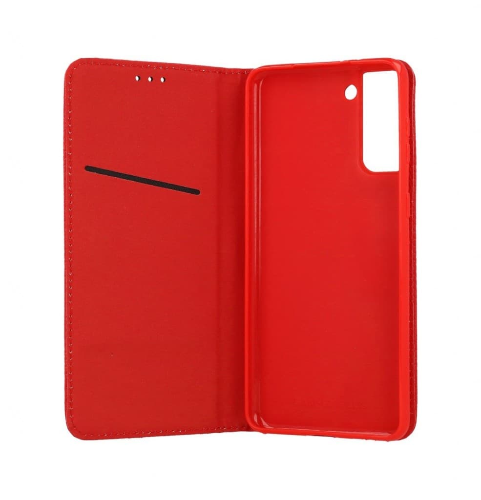 Pouzdro TopQ Samsung S21 Plus Smart Magnet knížkové červené 59416 - náhled 3