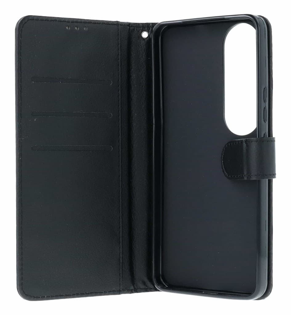 Pouzdro TopQ Vivo V50 Lite knížkové černé s přezkou 140216 - náhled 3