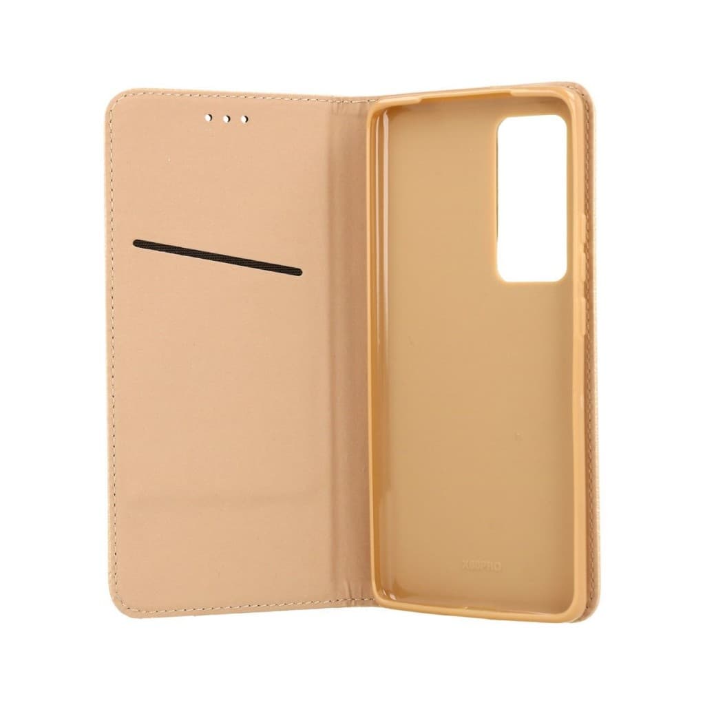 Pouzdro TopQ Vivo X60 Pro 5G Smart Magnet knížkové zlaté 67786 - náhled 3
