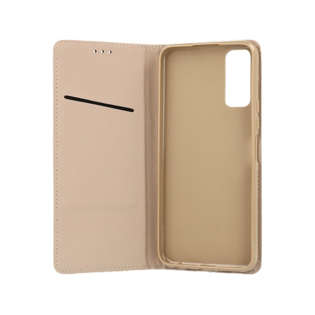 Pouzdro TopQ Vivo Y11s Smart Magnet knížkové zlaté 66247 - náhled 3