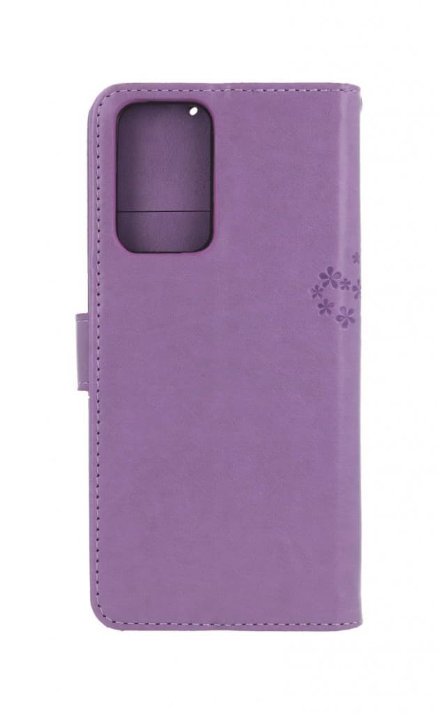 Pouzdro TopQ Xiaomi Poco M4 Pro 5G knížkové Světle fialový strom sovičky 70933 - náhled 2