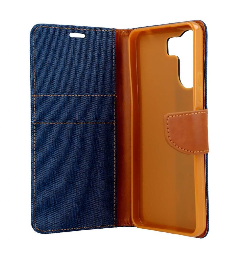 Pouzdro Canvas Xiaomi Redmi 13C knížkové modré tmavé 121363 - náhled 3