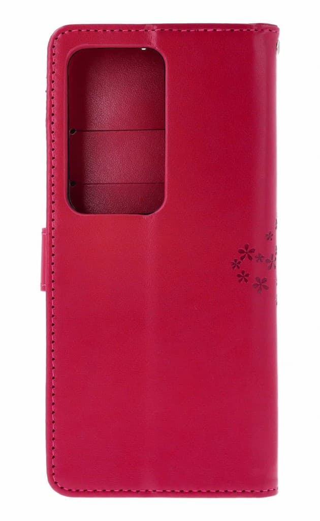Pouzdro TopQ Xiaomi Redmi 15 knížkové Tmavě růžový strom sovičky 168122 - náhled 2