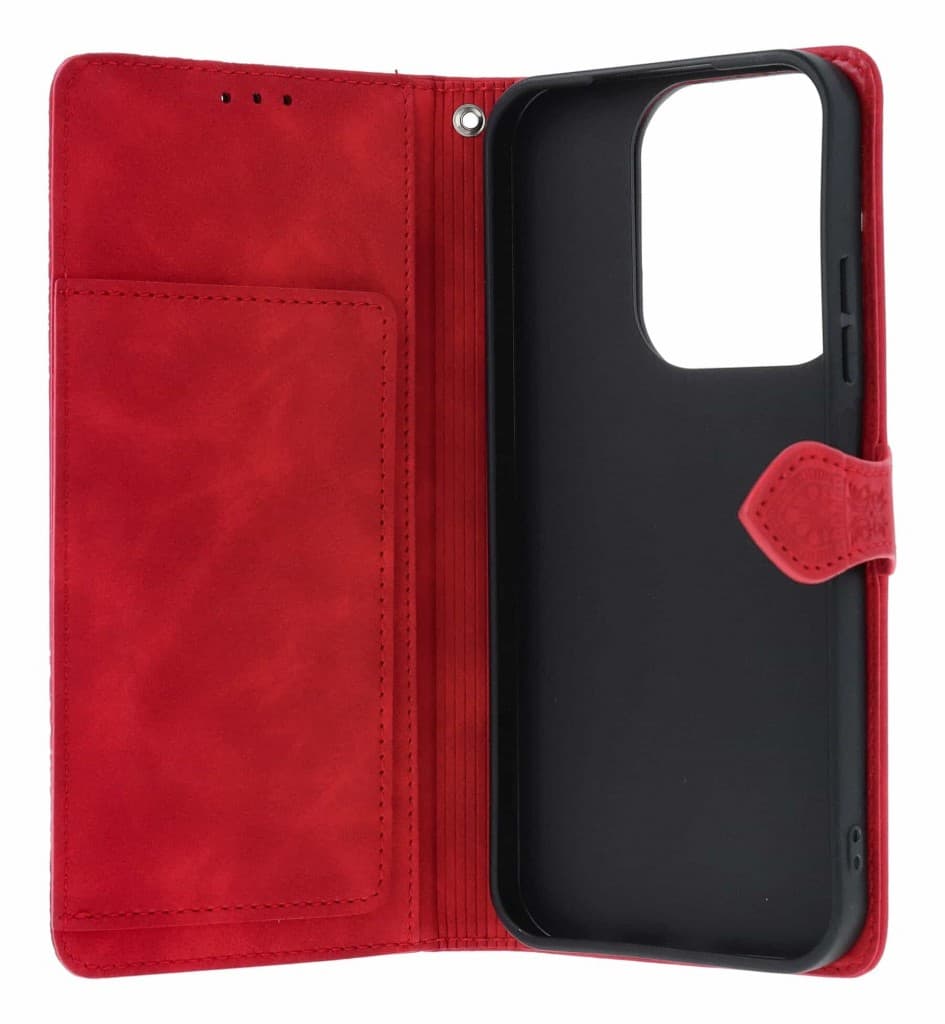 Pouzdro TopQ Xiaomi Redmi 15C knížkové se zipem červené 171750 - náhled 3