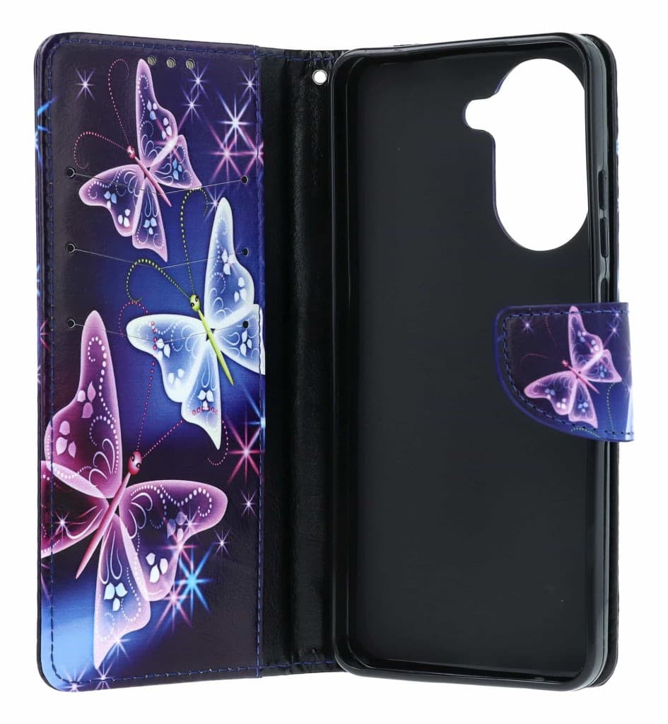 Pouzdro TopQ Xiaomi Redmi A5 knížkové Modré s motýlky 140188 - náhled 3
