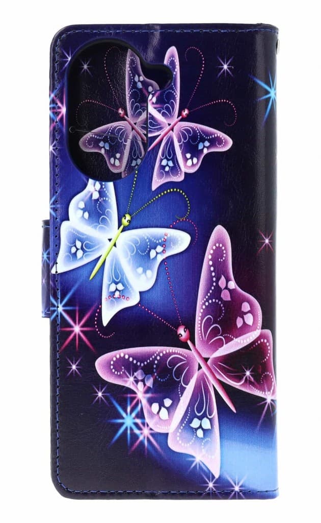 Pouzdro TopQ Xiaomi Redmi A5 knížkové Modré s motýlky 140188 - náhled 2