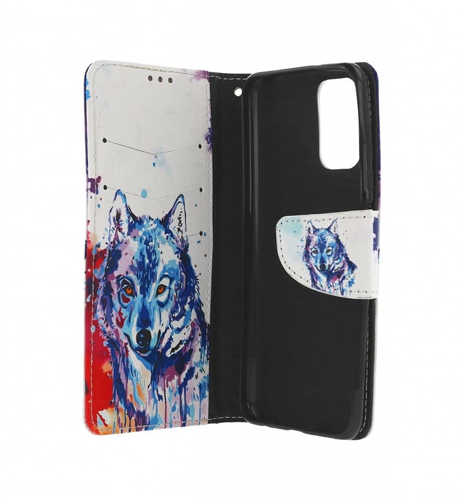 Pouzdro TopQ Xiaomi Redmi Note 11 Pro knížkové Kresba vlka 67711 - náhled 3