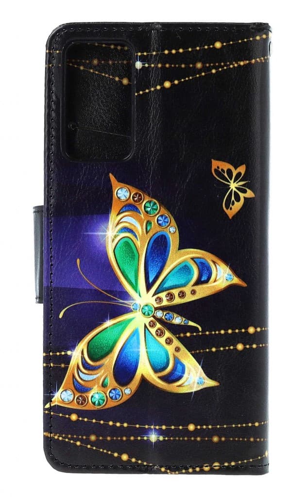 Pouzdro TopQ Xiaomi Redmi Note 11 Pro knížkové Zlatý motýl 73740 - náhled 2