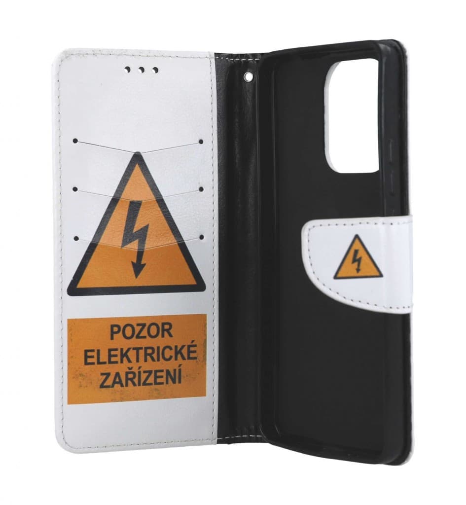 Pouzdro TopQ Xiaomi Redmi Note 13 knížkové Pozor elektrické zařízení 121357 - náhled 3