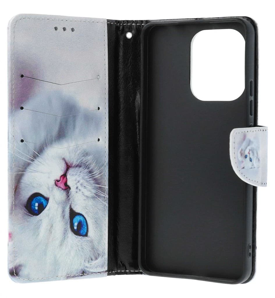Pouzdro TopQ Xiaomi Redmi Note 13 knížkové Kočička 129996 - náhled 3