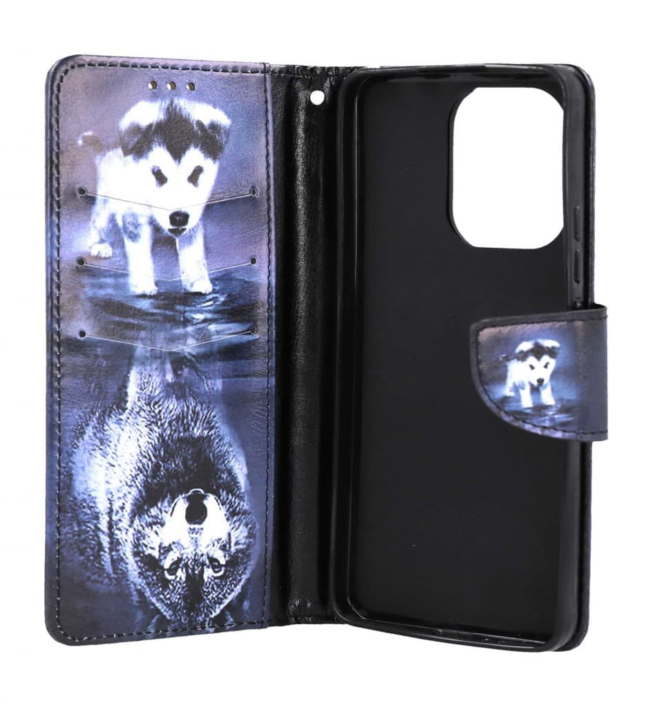 Pouzdro TopQ Xiaomi Redmi Note 13 knížkové Odraz vlka 121369 - náhled 3
