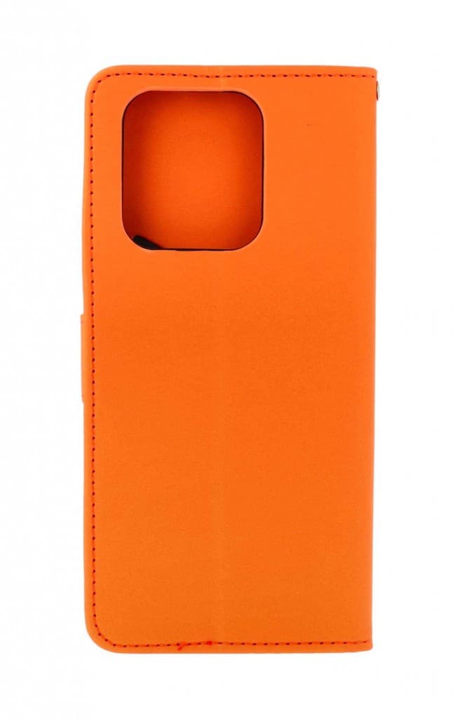 Pouzdro TopQ Xiaomi Redmi Note 13 knížkové oranžové s žabkou 131051 - náhled 2