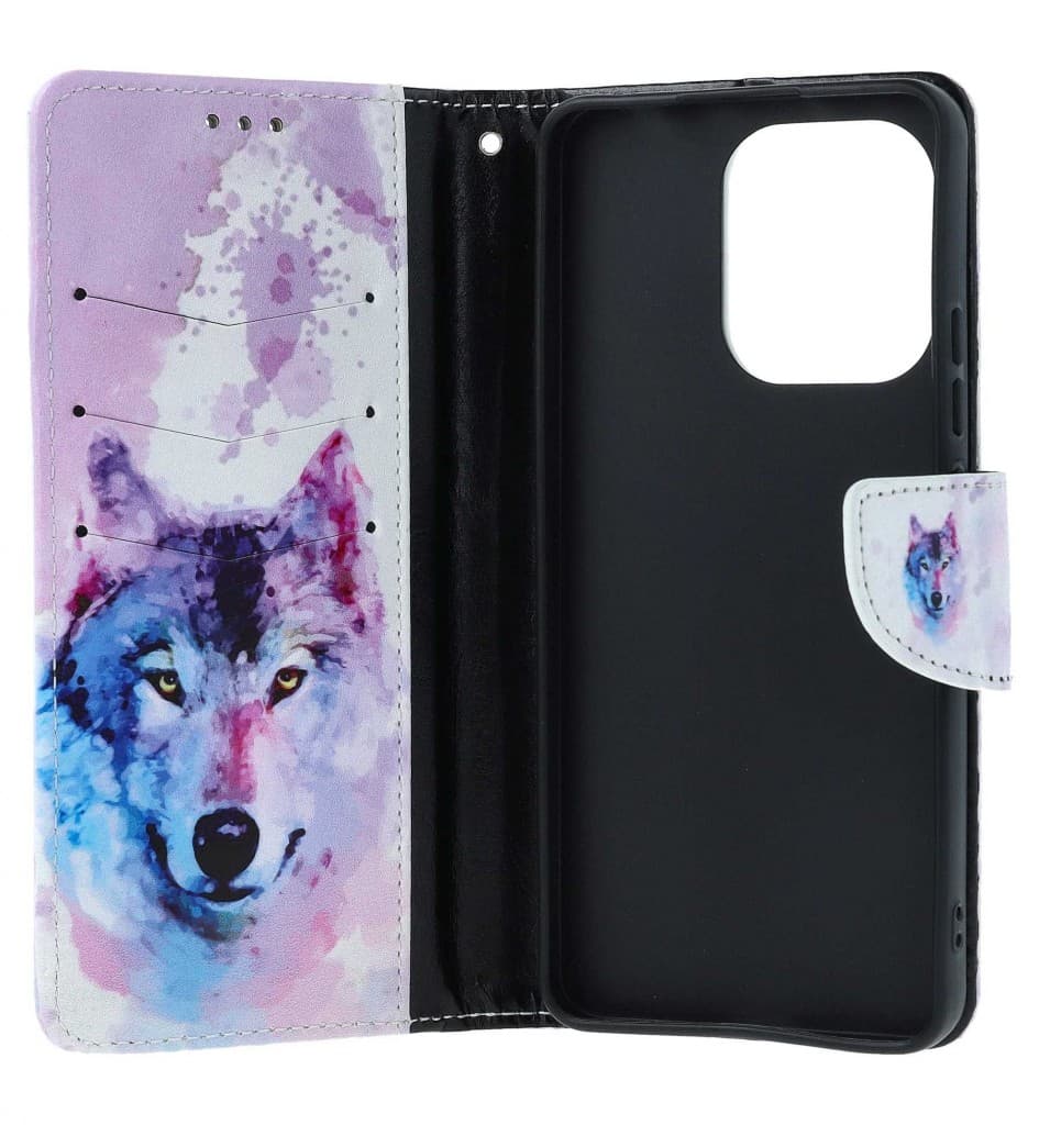 Pouzdro TopQ Xiaomi Redmi Note 13 knížkové Polární vlk 130014 - náhled 3