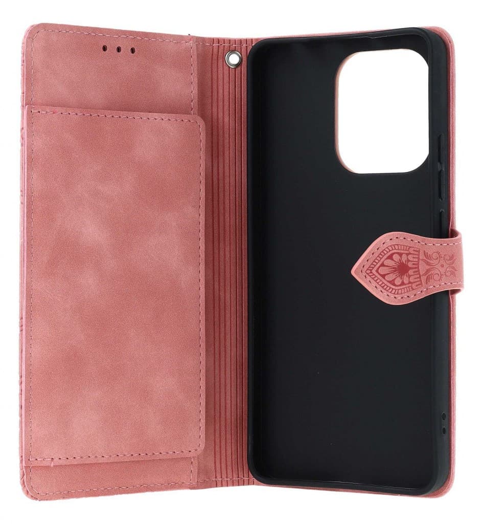 Pouzdro TopQ Xiaomi Redmi Note 13 knížkové se zipem růžové 121877 - náhled 3