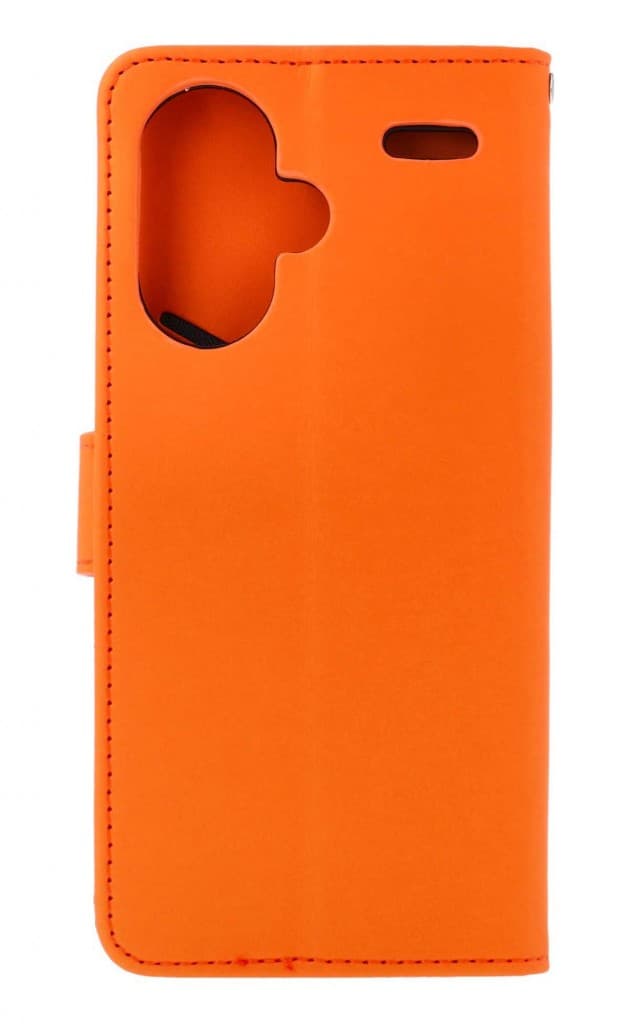 Pouzdro TopQ Xiaomi Redmi Note 13 Pro+ 5G knížkové oranžové s žabkou 131069 - náhled 2