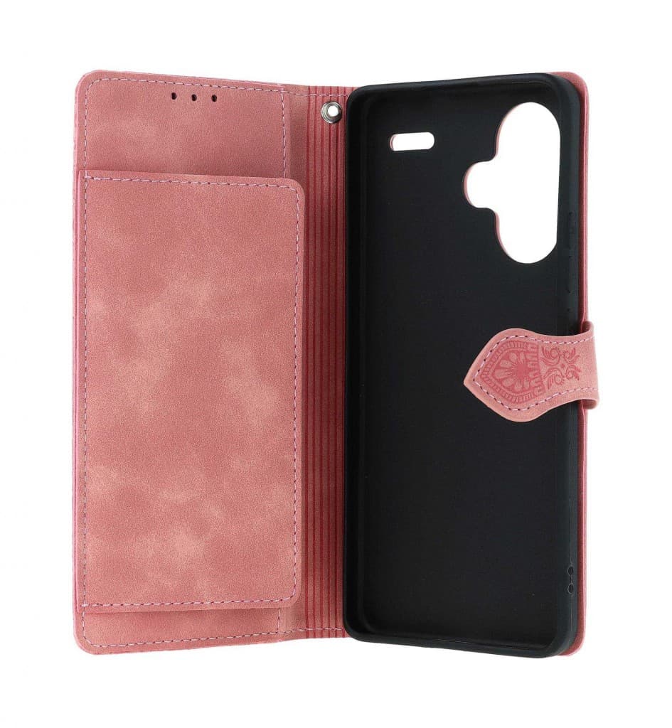 Pouzdro TopQ Xiaomi Redmi Note 13 Pro+ 5G knížkové se zipem růžové 121910 - náhled 3