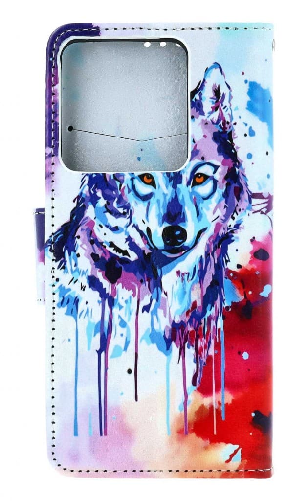 Pouzdro TopQ Xiaomi Redmi Note 13 Pro 5G knížkové Kresba vlka 130244 - náhled 2