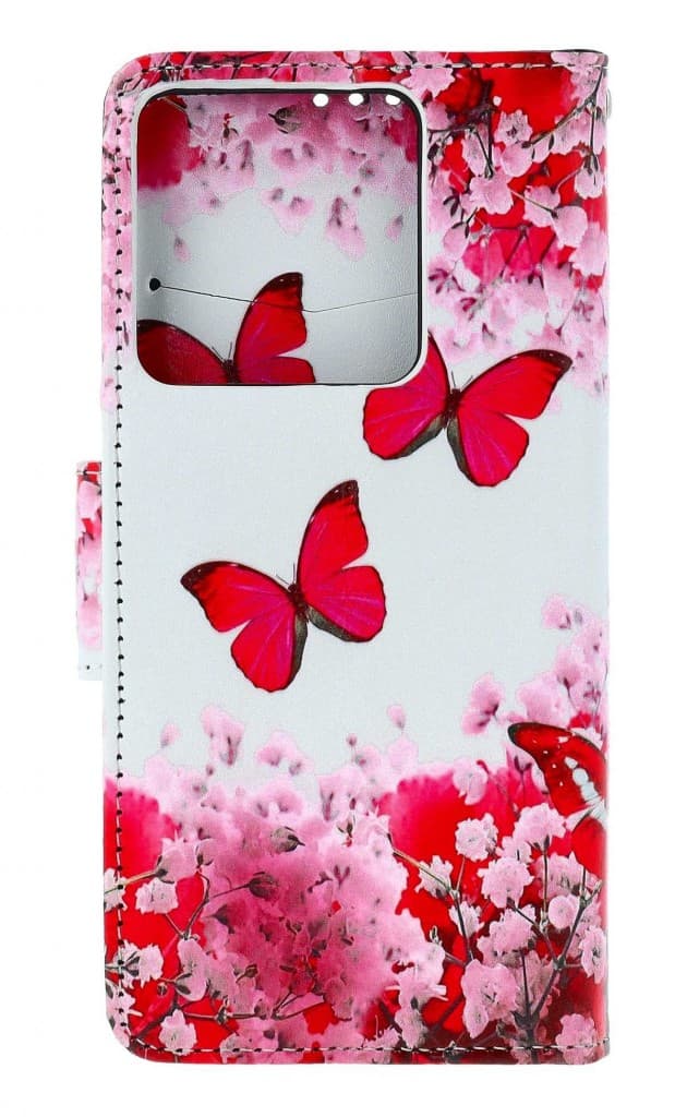Pouzdro TopQ Xiaomi Redmi Note 13 Pro 5G knížkové Růžoví motýlci 130247 - náhled 2