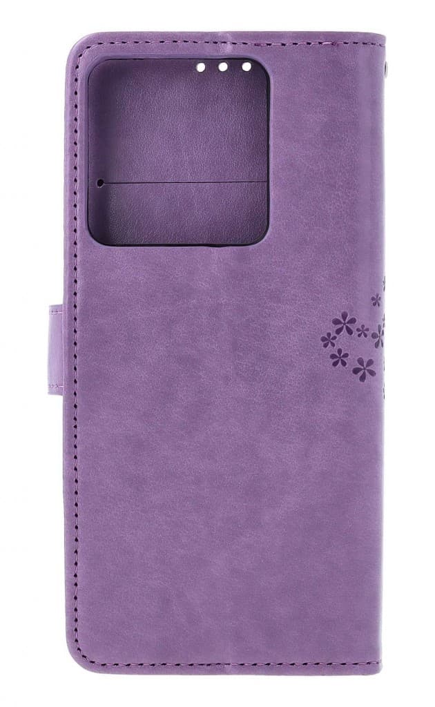 Pouzdro TopQ Xiaomi Redmi Note 13 Pro 5G knížkové Světle fialový strom sovičky 130625 - náhled 2