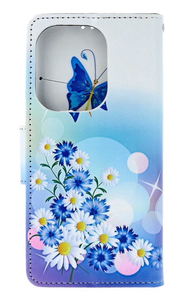 Pouzdro TopQ Xiaomi Redmi Note 13 Pro knížkové Bílé s motýlkem 130170 - náhled 2