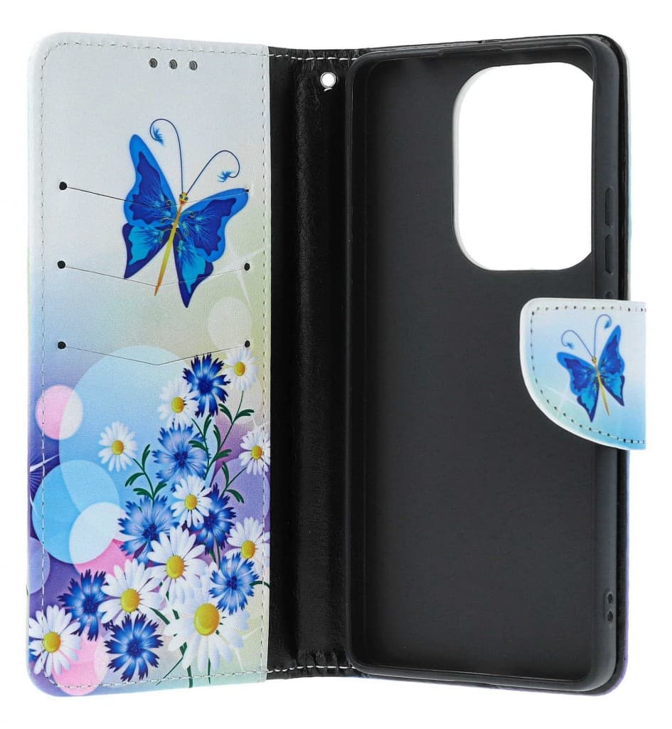 Pouzdro TopQ Xiaomi Redmi Note 13 Pro knížkové Bílé s motýlkem 130170 - náhled 3
