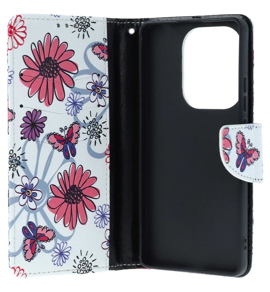 Pouzdro TopQ Xiaomi Redmi Note 13 Pro knížkové Flowers 130173 - náhled 3
