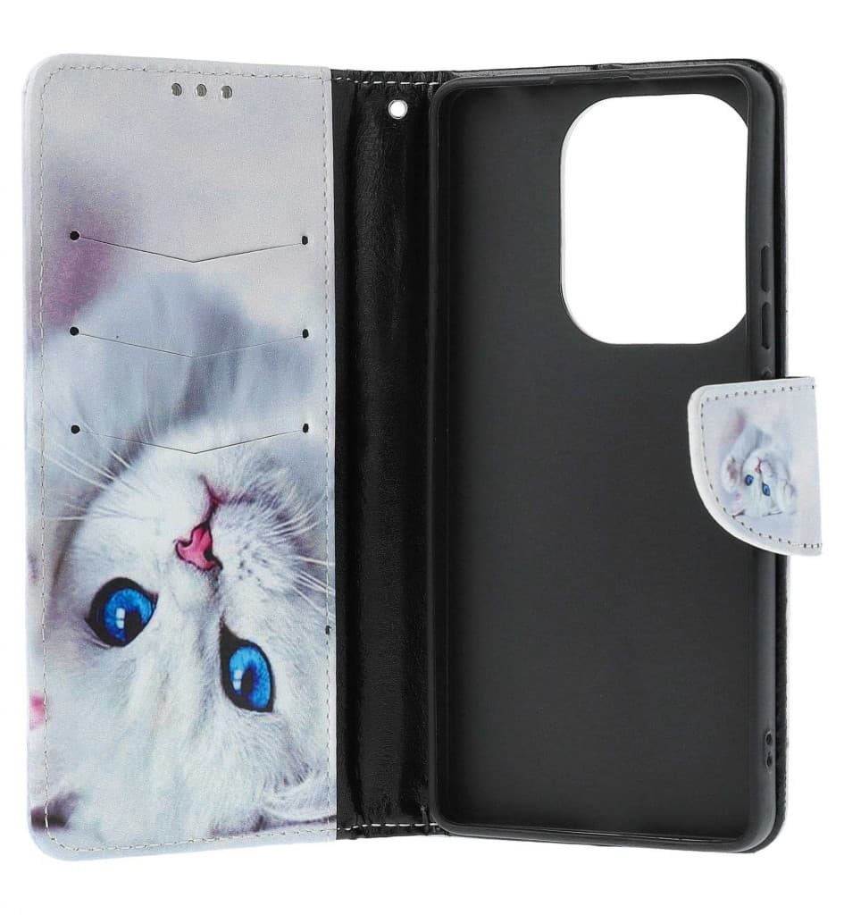 Pouzdro TopQ Xiaomi Redmi 15C knížkové Kočička 167938 - náhled 3