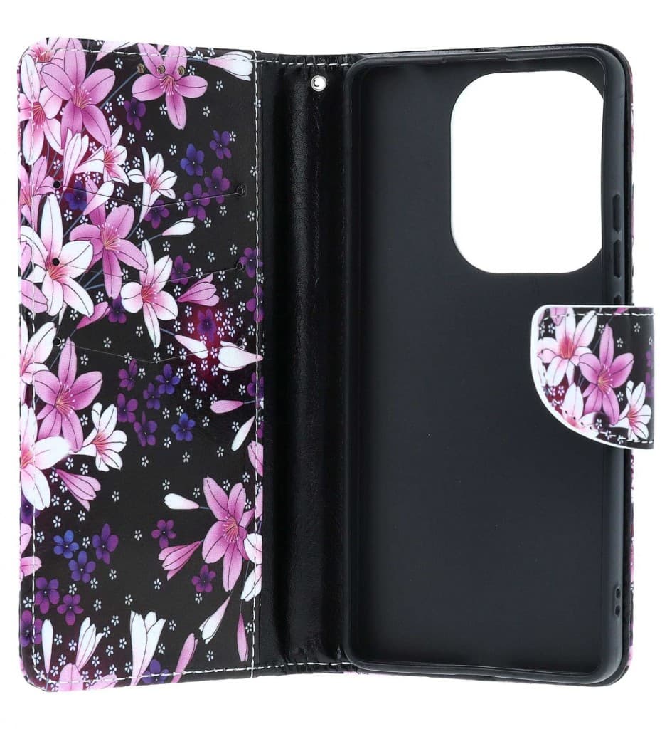 Pouzdro TopQ Xiaomi Redmi Note 13 Pro knížkové Lilie 130181 - náhled 3