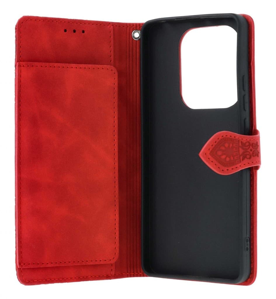 Pouzdro TopQ Xiaomi Redmi Note 13 Pro knížkové se zipem červené 131230 - náhled 3