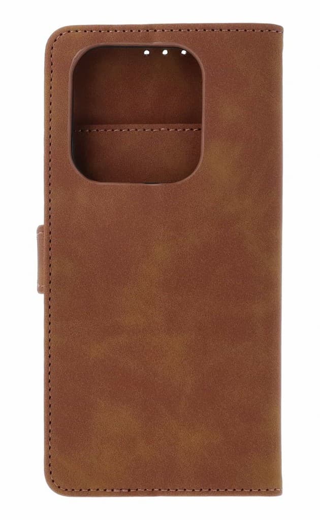 Pouzdro TopQ Xiaomi Redmi Note 14 5G knížkové se zipem hnědé 136677 - náhled 2