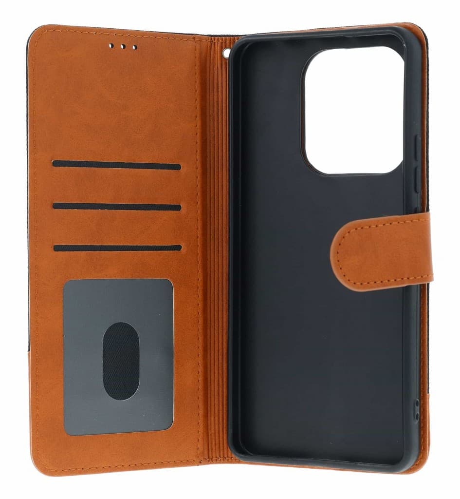 Pouzdro TopQ Jeans Xiaomi Redmi Note 14 knížkové černé 166124 - náhled 3