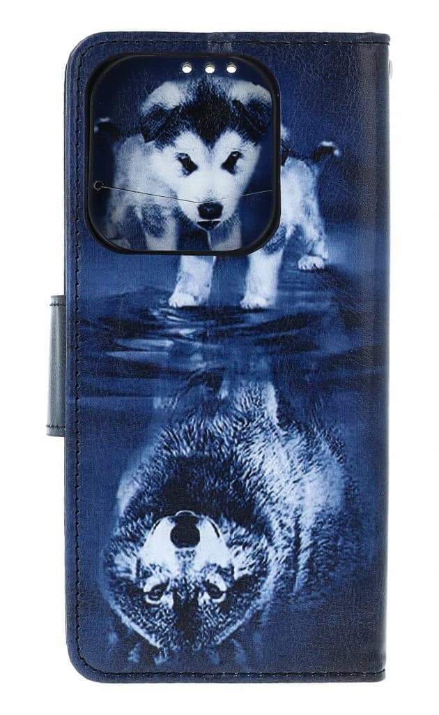 Pouzdro TopQ Xiaomi Redmi Note 14 knížkové Odraz vlka 168114 - náhled 2