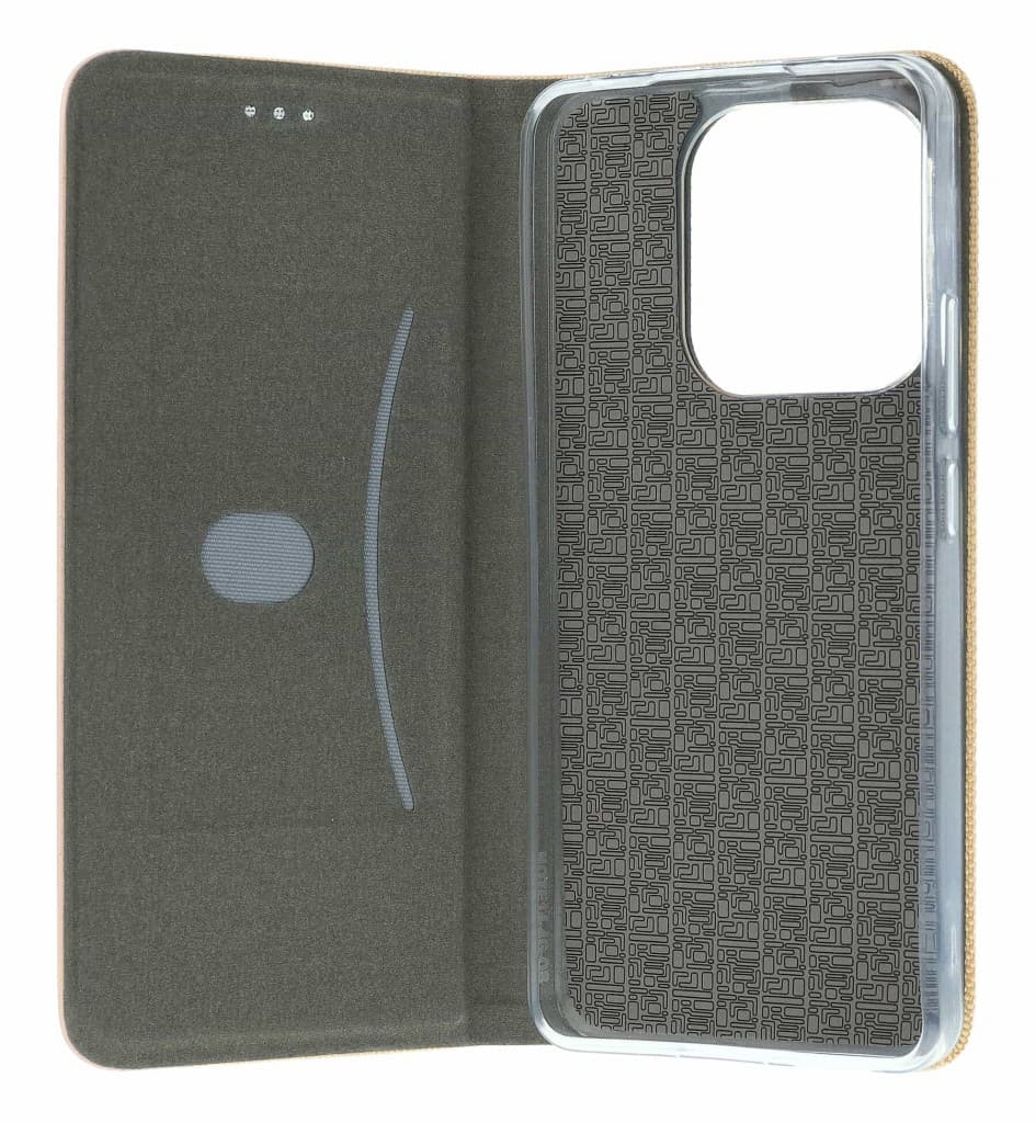 Pouzdro TopQ Xiaomi Redmi Note 14 knížkové Sensitive Book zlaté 166042 - náhled 3