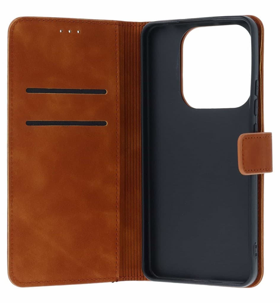 Pouzdro TopQ Tender Xiaomi Redmi Note 14 knížkové hnědé 173020 - náhled 3