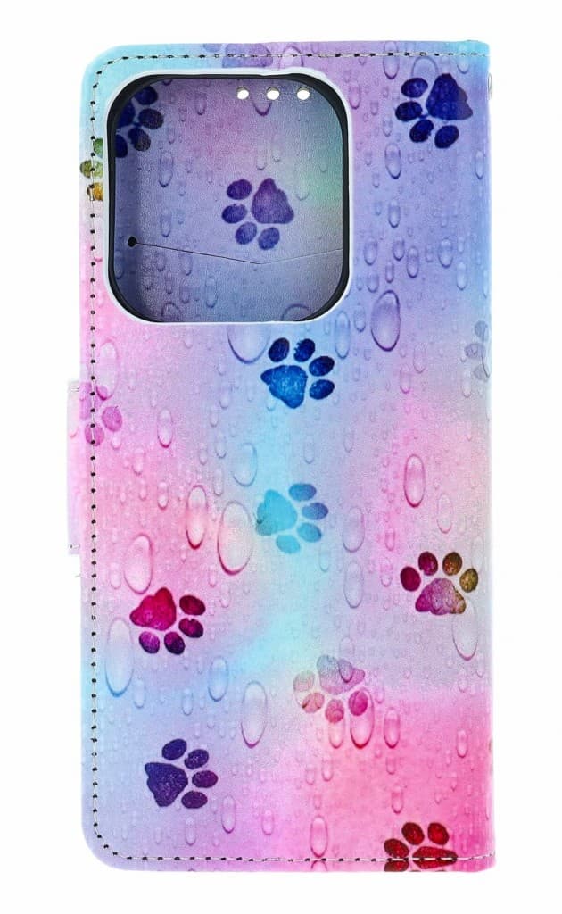 Pouzdro TopQ Xiaomi Redmi Note 14 knížkové Tlapky 138629 - náhled 2